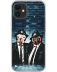 Funda personalizada para teléfono con 2 mascotas 'The Blues Doggos'