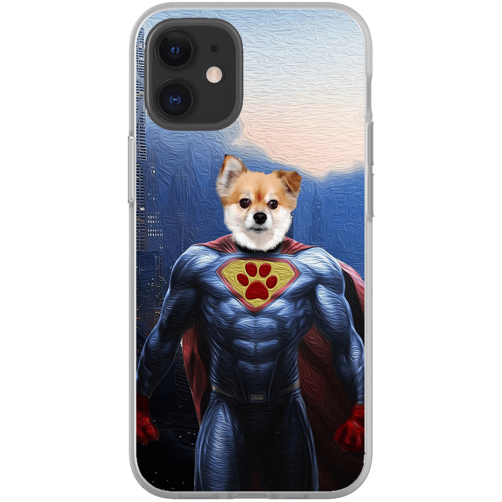 Funda personalizada para teléfono con mascota &#39;Super Dog&#39;