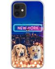 Funda personalizada para teléfono con 2 mascotas 'Doggos of New York'