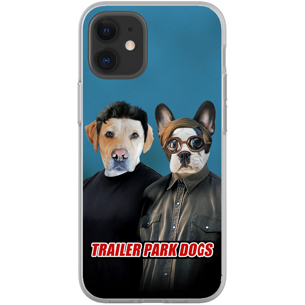 &#39;Trailer Park Dogs 1&#39; Funda personalizada para teléfono con 2 mascotas