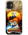 Funda personalizada para teléfono con 2 mascotas 'Street Doggos'