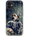 Funda para teléfono personalizada 'El veterano del ejército'