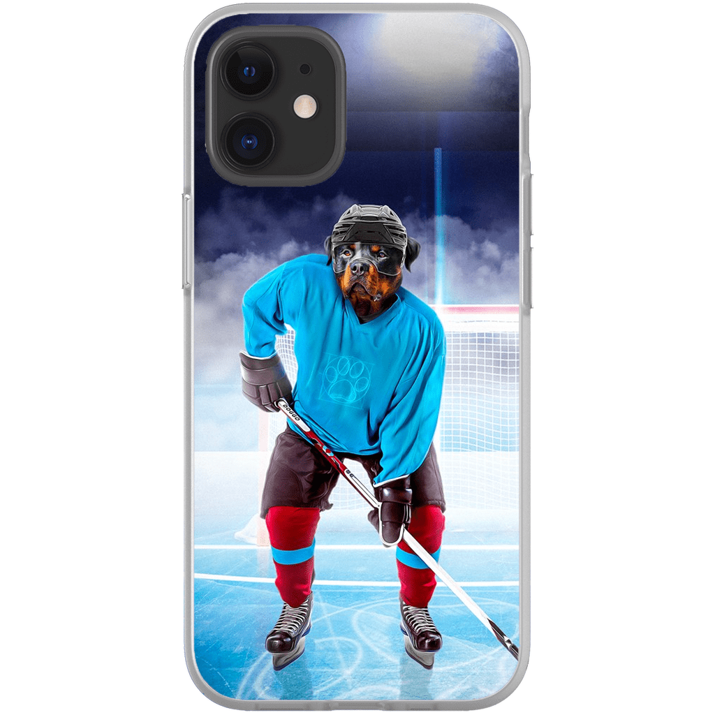 Funda para móvil personalizada &#39;El jugador de hockey&#39;