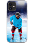 Funda para móvil personalizada 'El jugador de hockey'