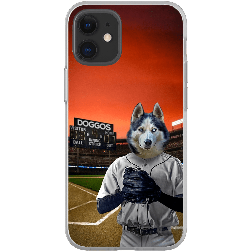 Funda para móvil personalizada &#39;El jugador de béisbol&#39;