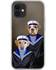 Funda personalizada para teléfono con 2 mascotas 'The Sailors'