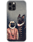 Funda personalizada para teléfono con 2 mascotas 'Duque y Archiduquesa'