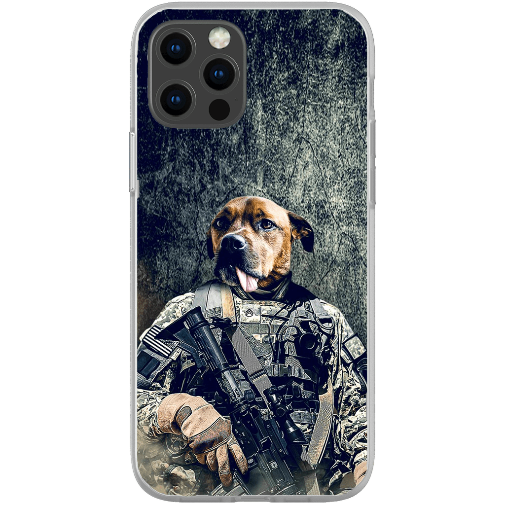 Funda para teléfono personalizada &#39;El veterano del ejército&#39;