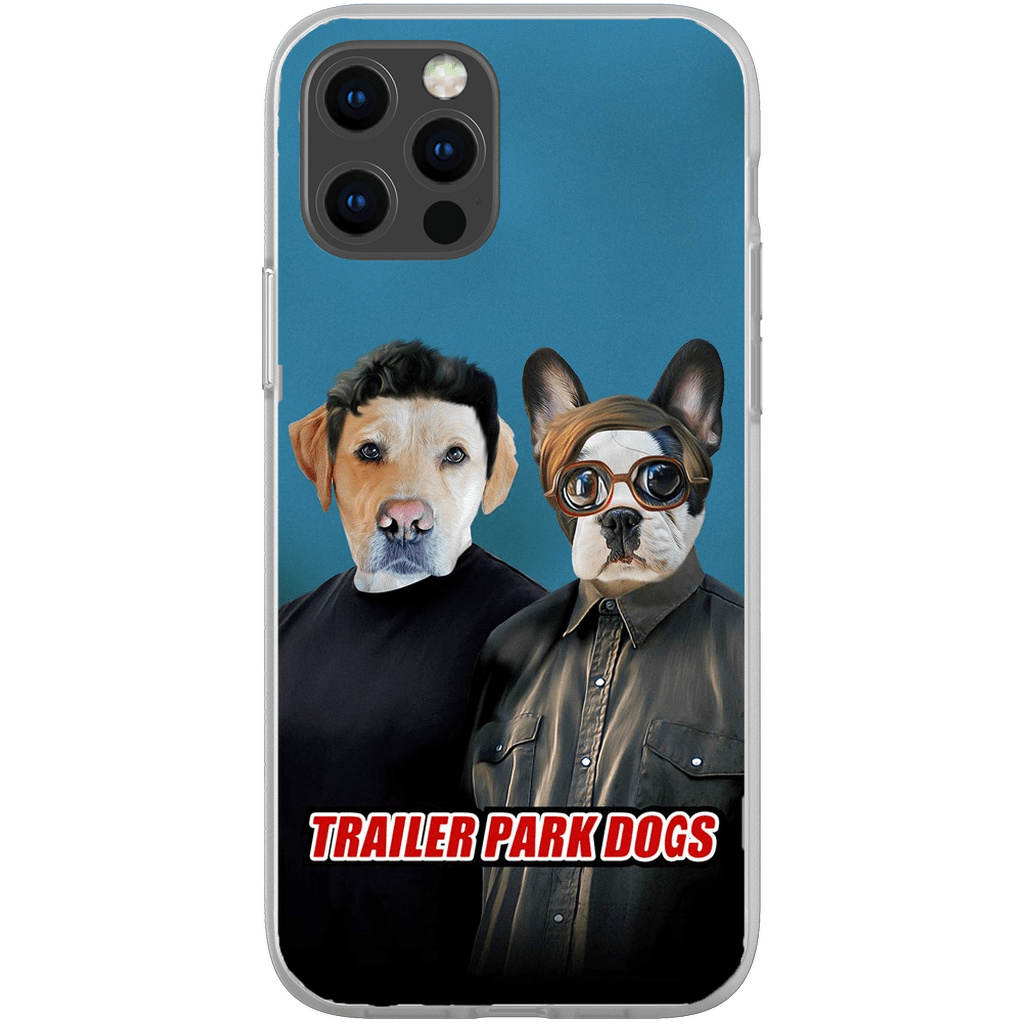 &#39;Trailer Park Dogs 1&#39; Funda personalizada para teléfono con 2 mascotas