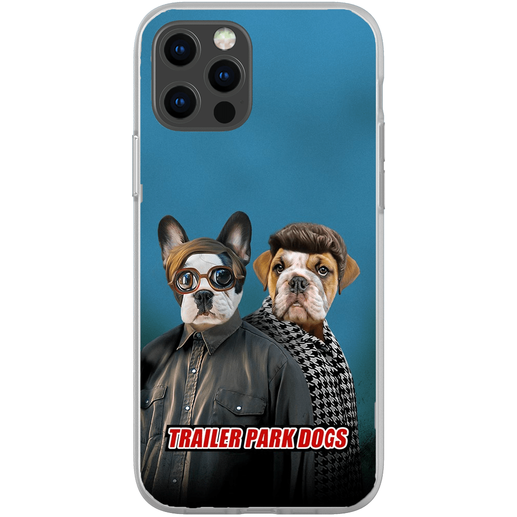 &#39;Trailer Park Dogs 2&#39; Funda personalizada para teléfono con 2 mascotas