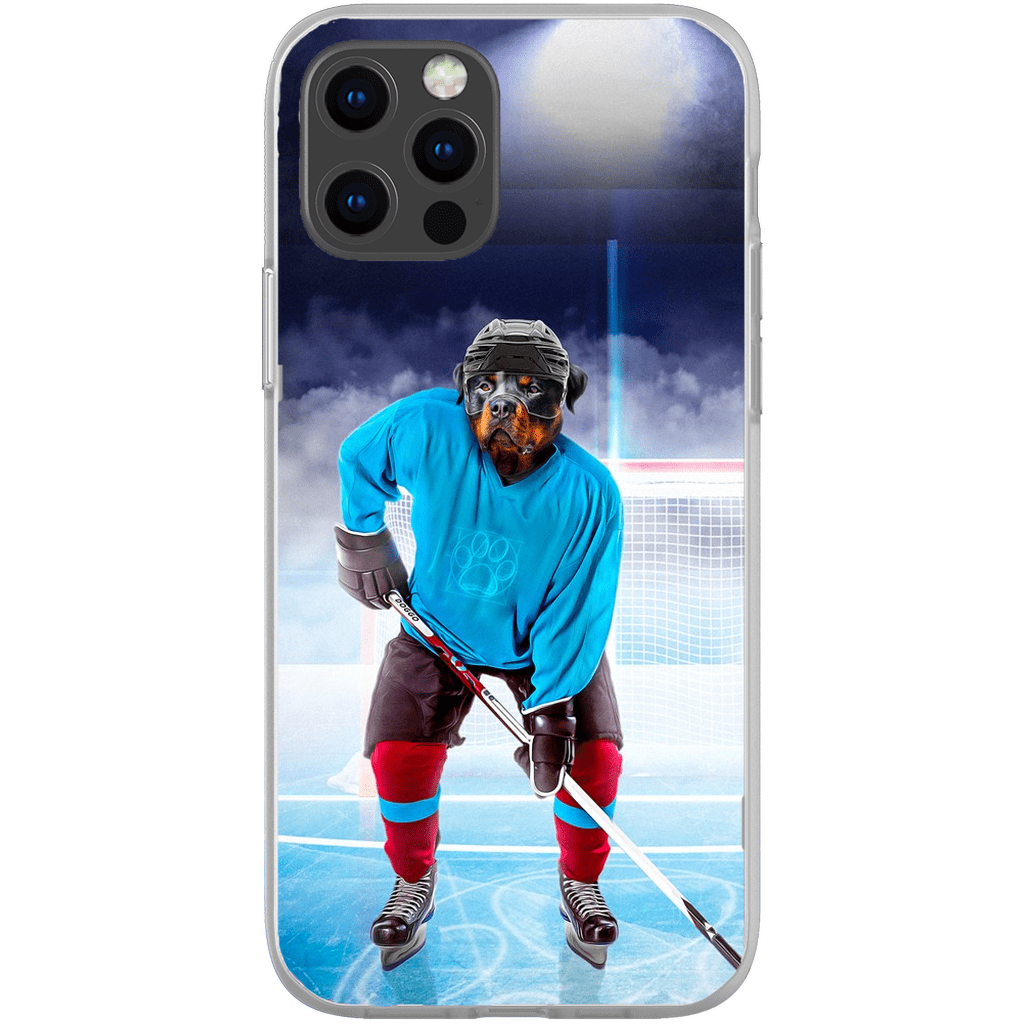 Funda para móvil personalizada &#39;El jugador de hockey&#39;