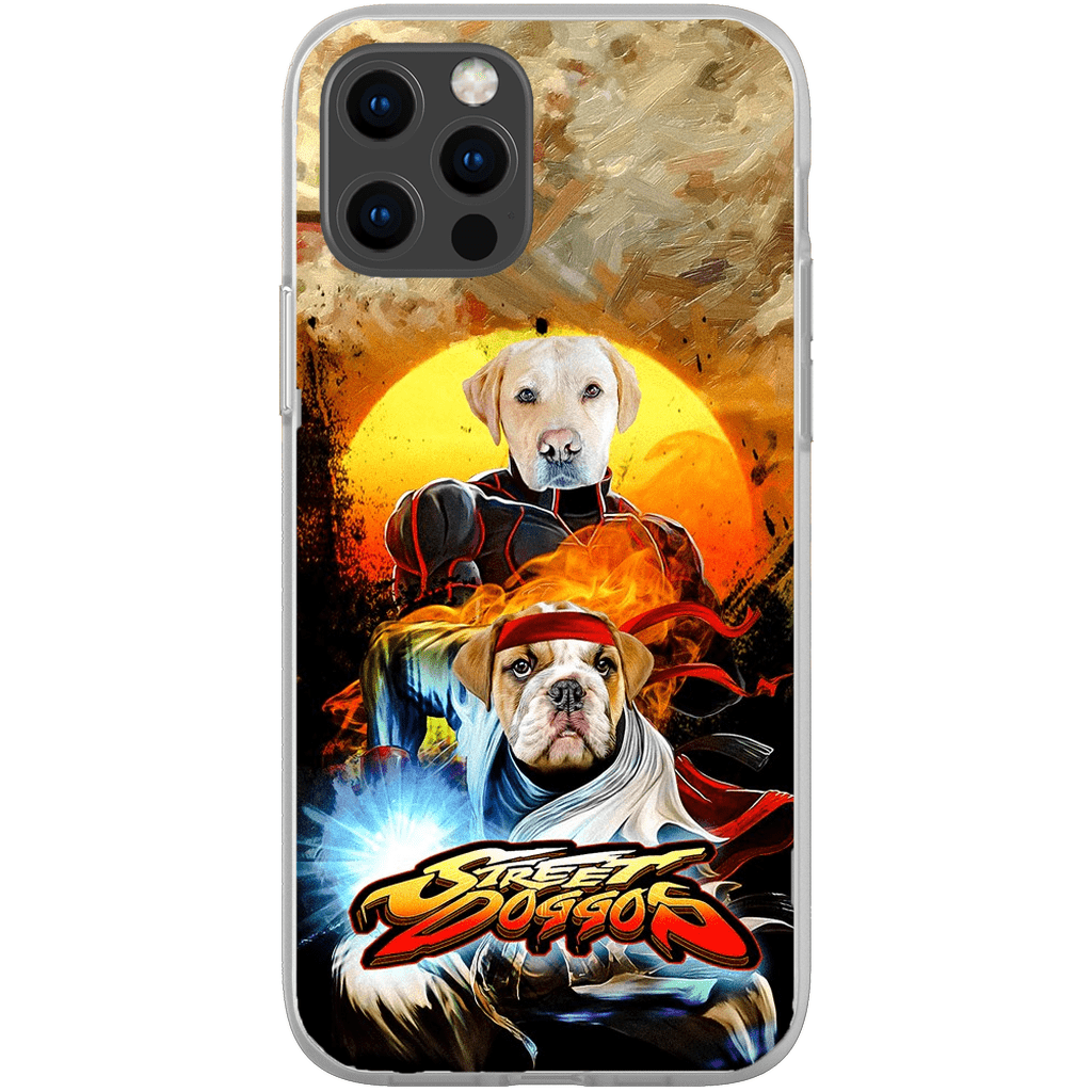 Funda personalizada para teléfono con 2 mascotas &#39;Street Doggos&#39;