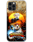 Funda personalizada para teléfono con 2 mascotas 'Street Doggos'