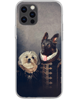 Funda personalizada para teléfono con 2 mascotas 'Duque y Duquesa'