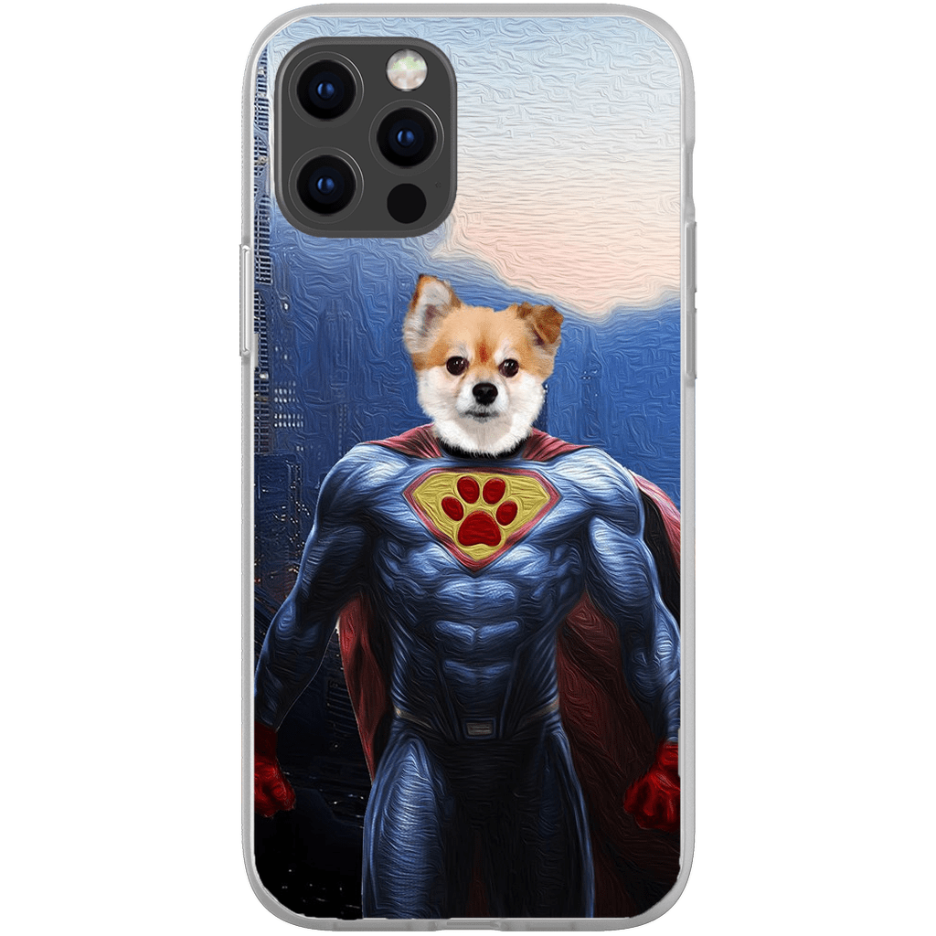 Funda personalizada para teléfono con mascota &#39;Super Dog&#39;