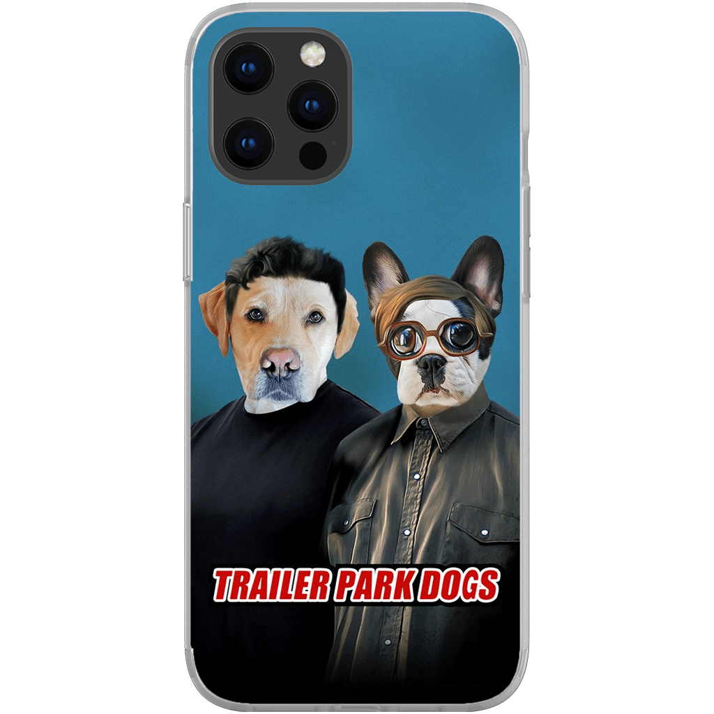 &#39;Trailer Park Dogs 1&#39; Funda personalizada para teléfono con 2 mascotas