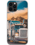 Funda personalizada para teléfono con 2 mascotas 'The Truckers'