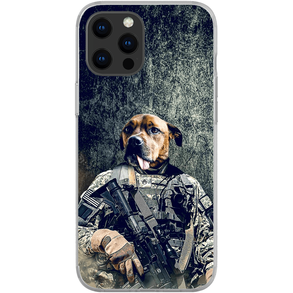 Funda para teléfono personalizada &#39;El veterano del ejército&#39;