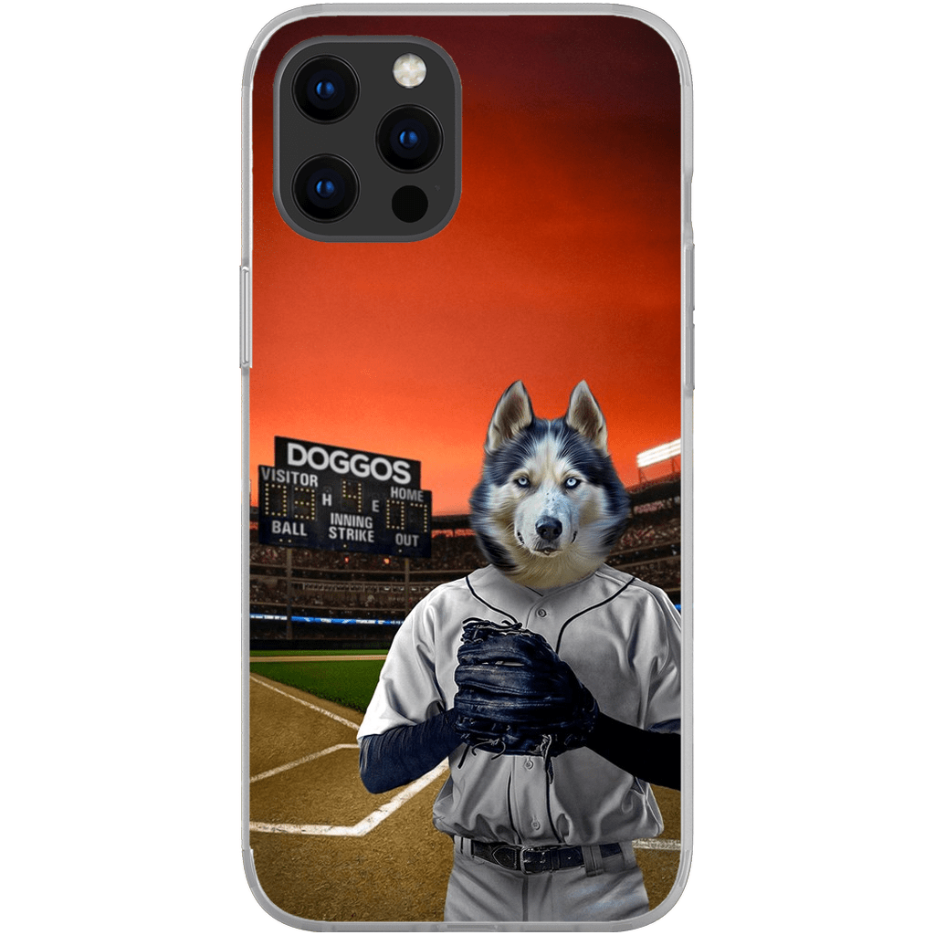 Funda para móvil personalizada &#39;El jugador de béisbol&#39;