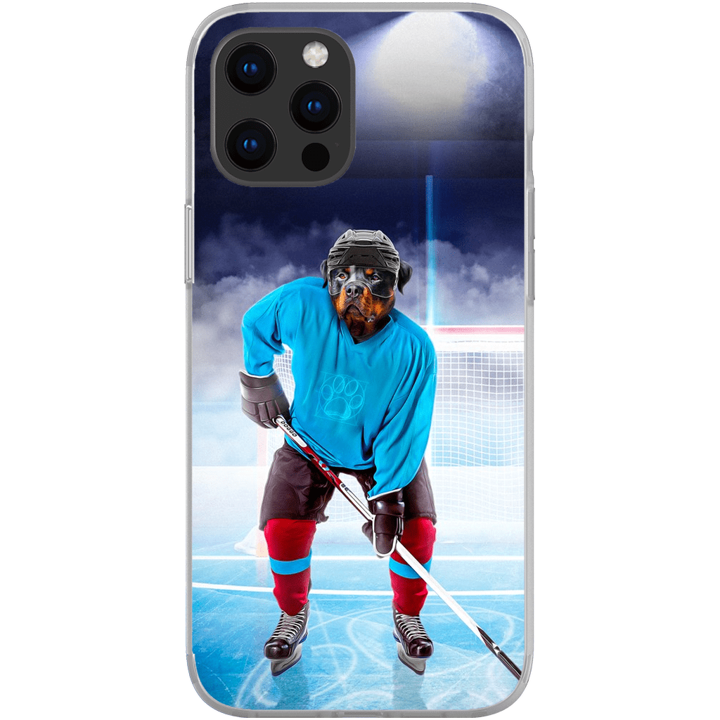 Funda para móvil personalizada &#39;El jugador de hockey&#39;