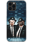 Funda personalizada para teléfono con 2 mascotas 'The Blues Doggos'