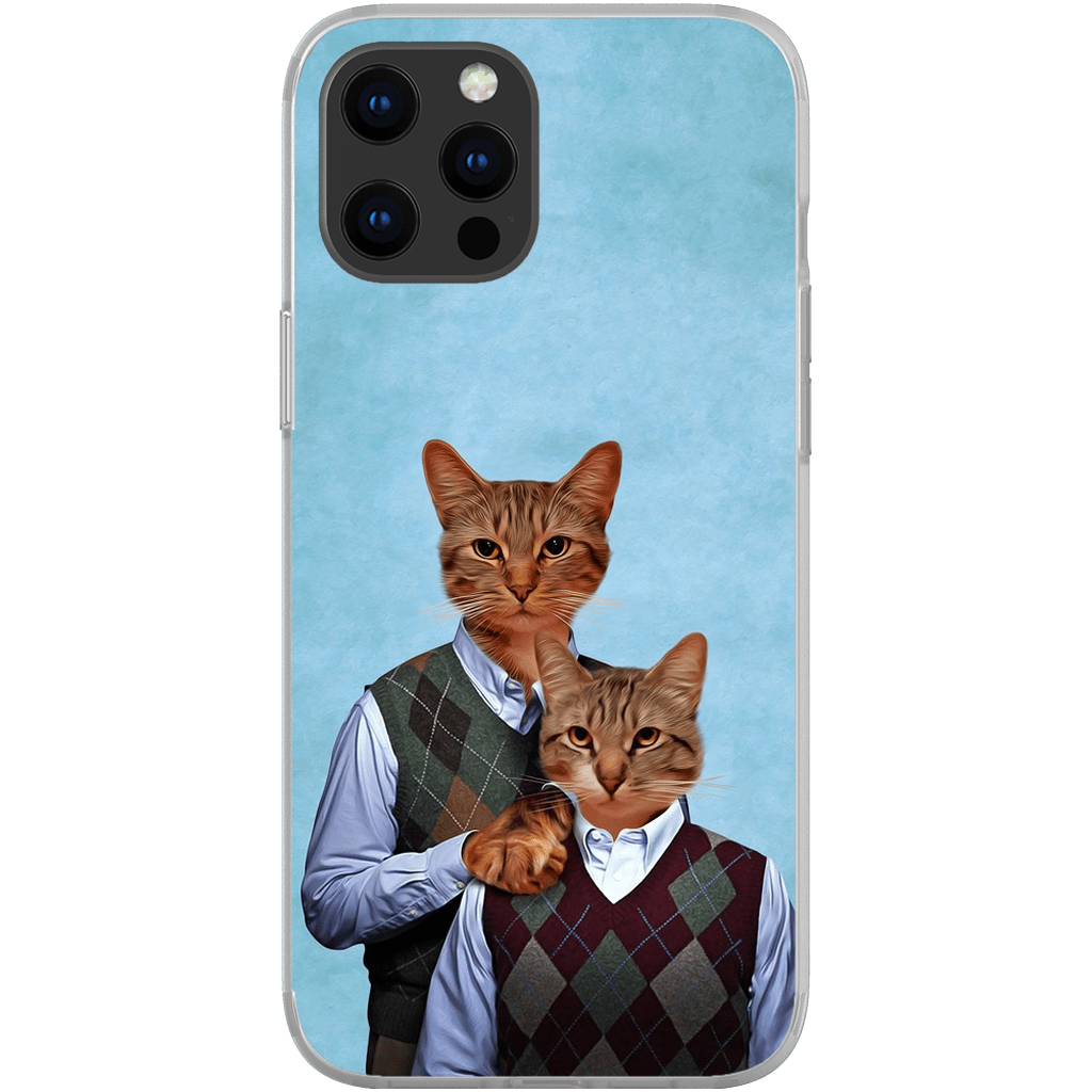 Funda personalizada para teléfono con 2 gatos &#39;Step Kitties&#39;