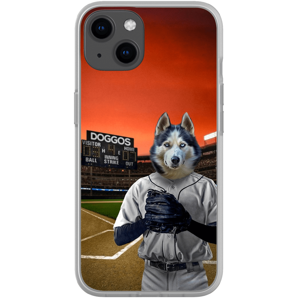 Funda para móvil personalizada &#39;El jugador de béisbol&#39;