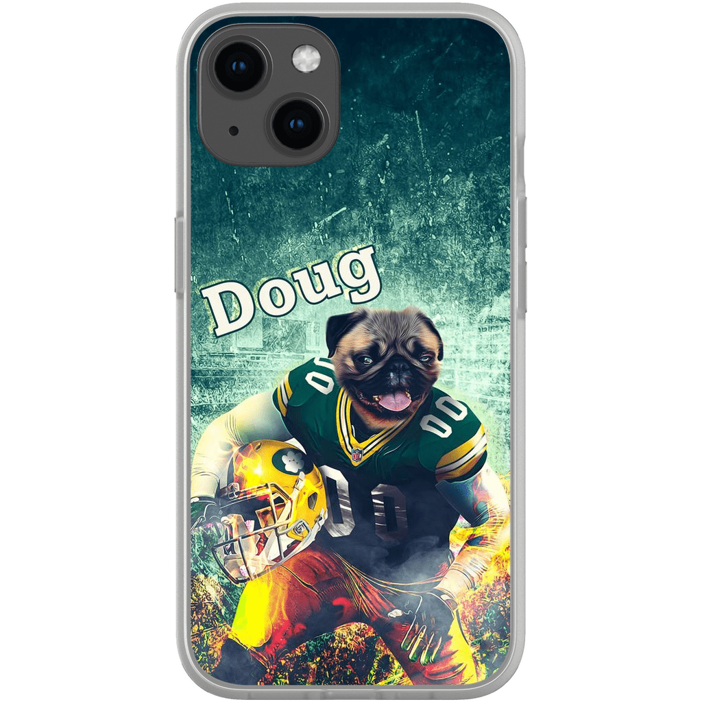 Funda personalizada para teléfono con perro &#39;Green Bay Doggos&#39;