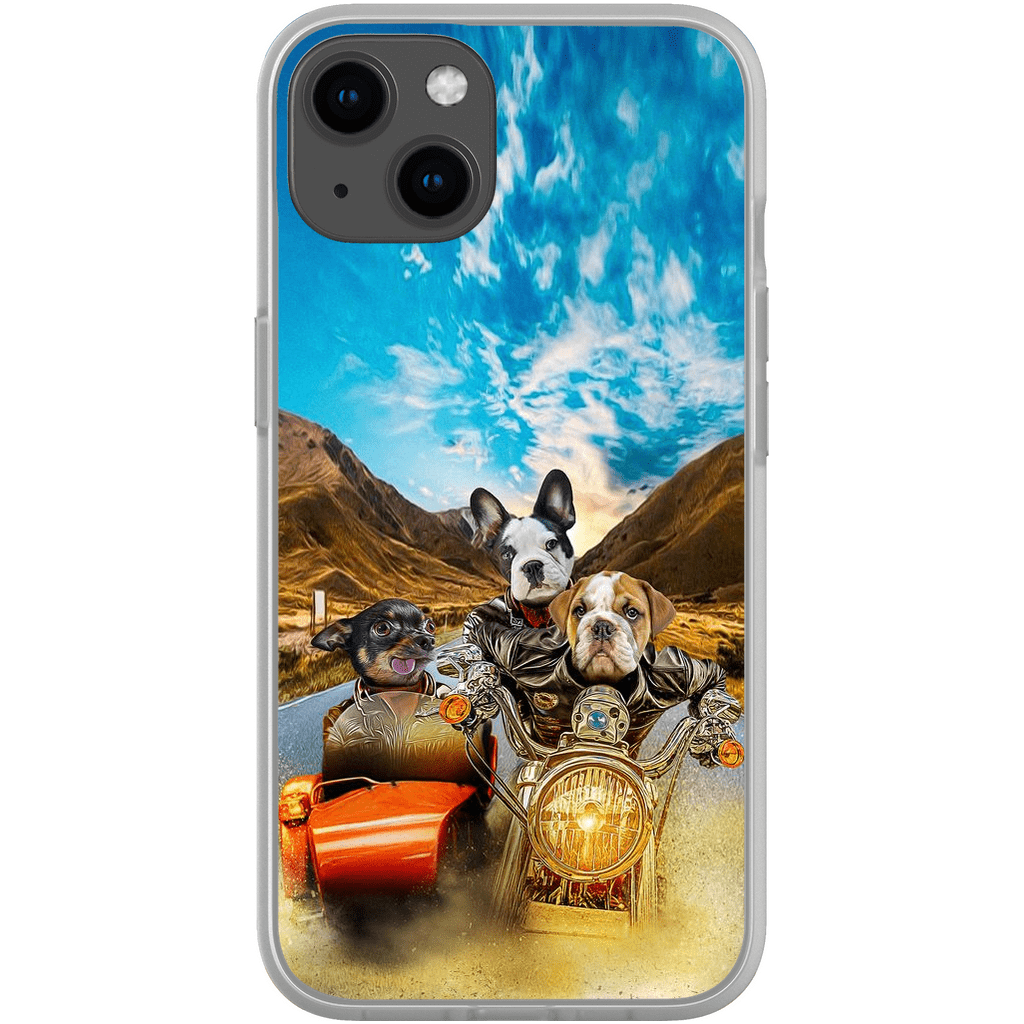 &#39;Harley Wooferson&#39; Funda personalizada para teléfono con 3 mascotas