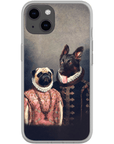 Funda personalizada para teléfono con 2 mascotas 'Duque y Archiduquesa'