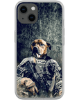 Funda para teléfono personalizada 'El veterano del ejército'