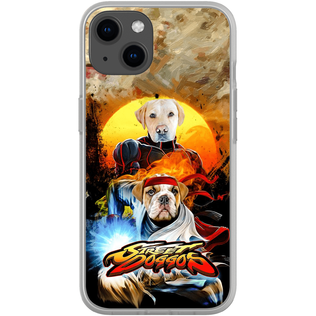 Funda personalizada para teléfono con 2 mascotas &#39;Street Doggos&#39;