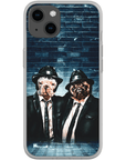 Funda personalizada para teléfono con 2 mascotas 'The Blues Doggos'