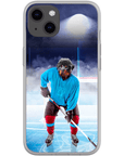 Funda para móvil personalizada 'El jugador de hockey'