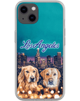 Funda personalizada para teléfono con 2 mascotas 'Doggos of Los Angeles'