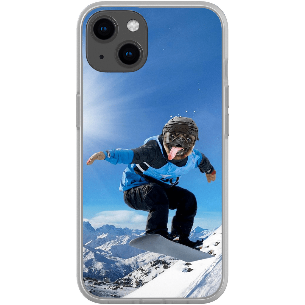 Funda para móvil personalizada &#39;El snowboarder&#39;