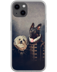 Funda personalizada para teléfono con 2 mascotas 'Duque y Duquesa'