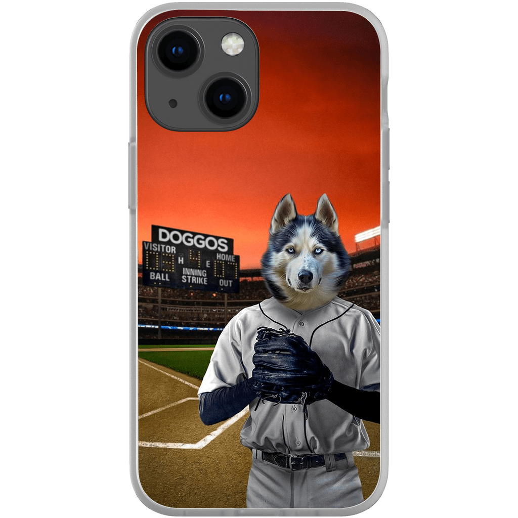 Funda para móvil personalizada &#39;El jugador de béisbol&#39;