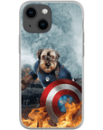 Funda para teléfono personalizada 'Capitán Doggmerica'