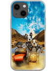 'Harley Wooferson' Funda personalizada para teléfono con 3 mascotas