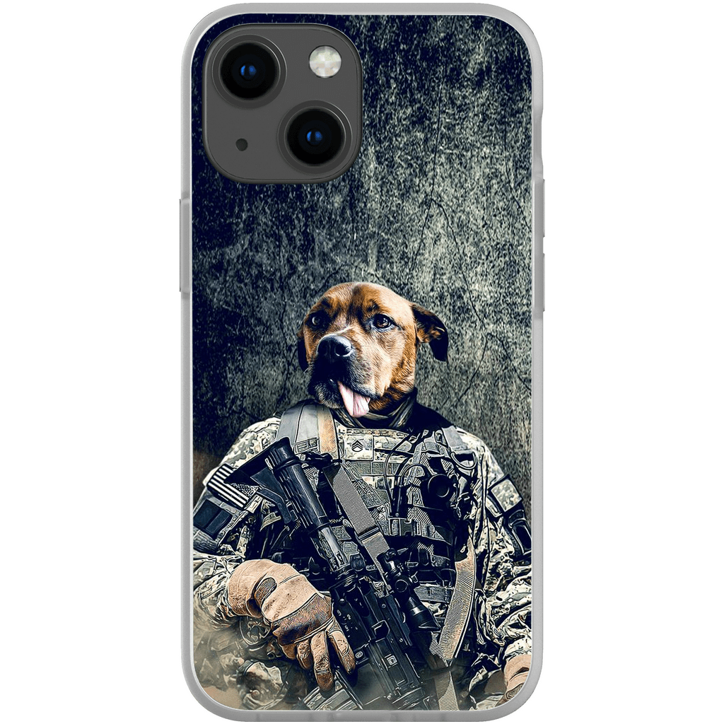 Funda para teléfono personalizada &#39;El veterano del ejército&#39;