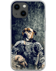 Funda para teléfono personalizada 'El veterano del ejército'