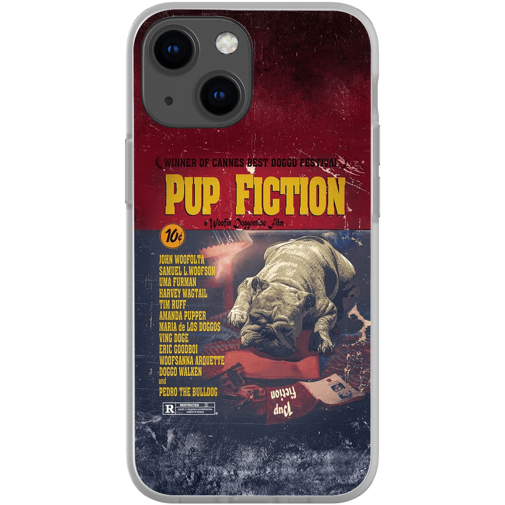 Funda para teléfono personalizada &#39;Pup Fiction&#39;