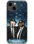 Funda personalizada para teléfono con 2 mascotas 'The Blues Doggos'