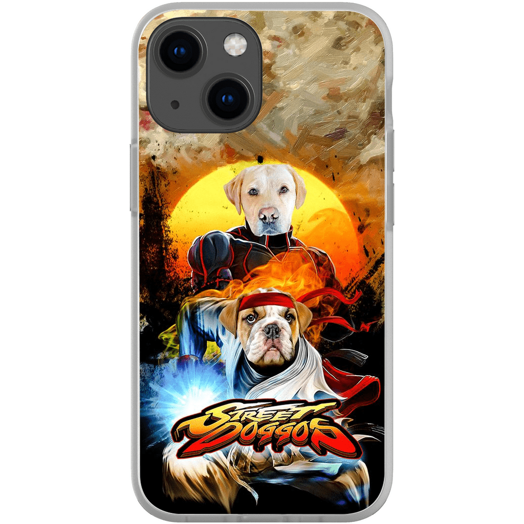 Funda personalizada para teléfono con 2 mascotas &#39;Street Doggos&#39;