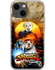 Funda personalizada para teléfono con 2 mascotas 'Street Doggos'