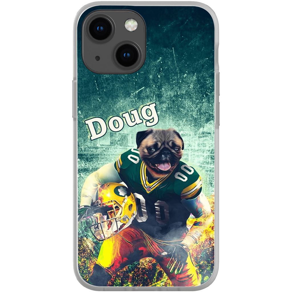 Funda personalizada para teléfono con perro &#39;Green Bay Doggos&#39;