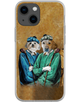 Funda personalizada para teléfono con 2 mascotas 'The Golfers'