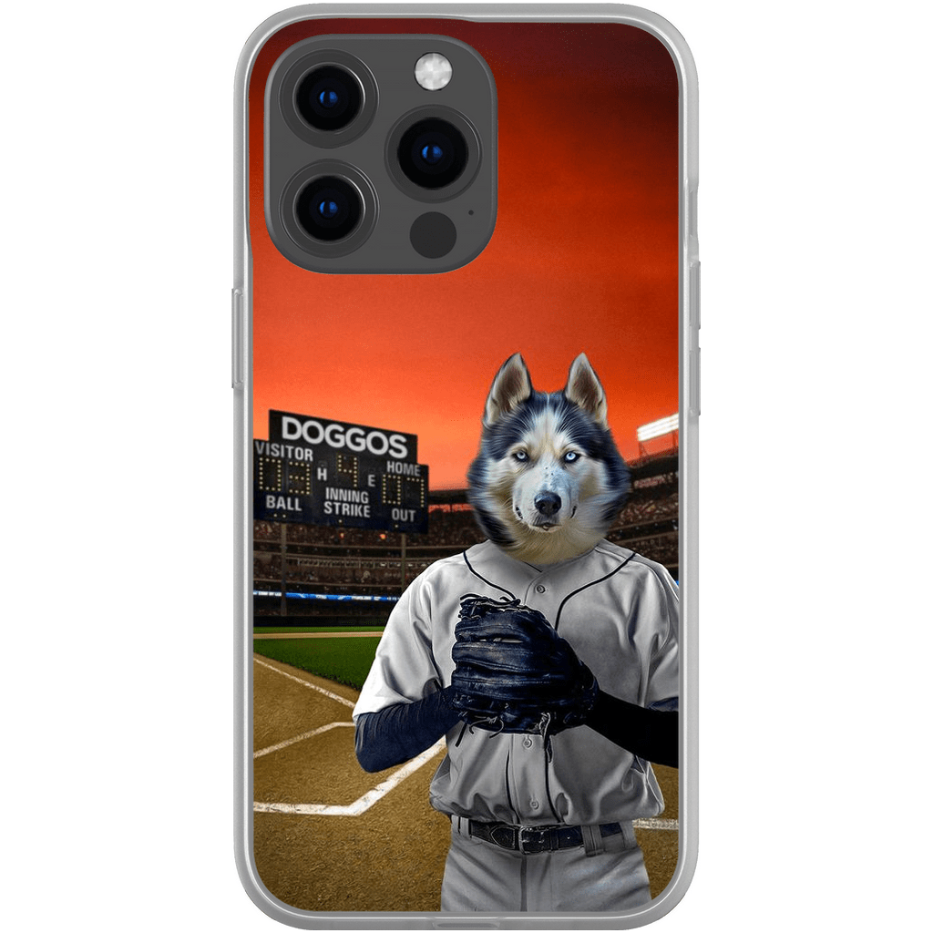 Funda para móvil personalizada &#39;El jugador de béisbol&#39;