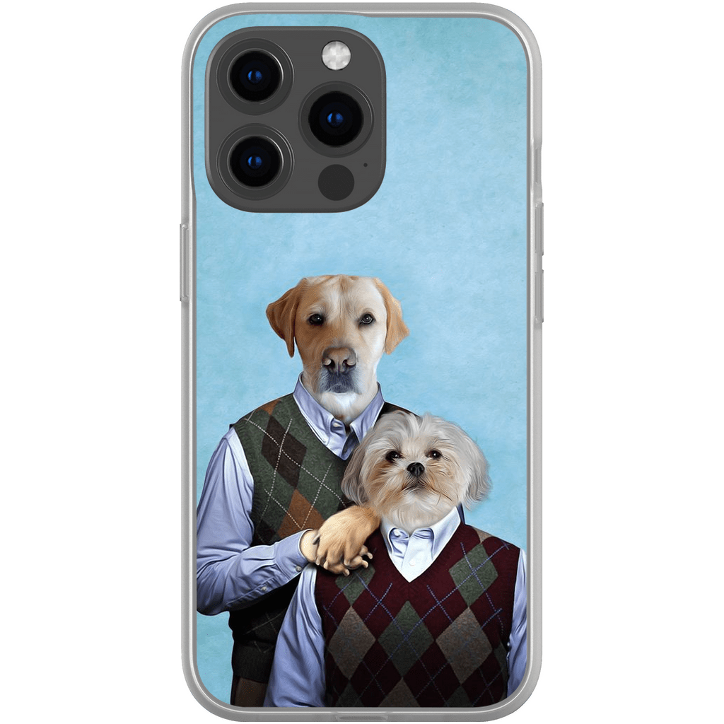 &#39;Step-Doggos&#39; Funda personalizada para teléfono con 2 perros